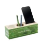 Support de bureau | Bois | Incl. support téléphone et stylo & graines de trèfle