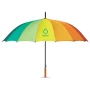 Regenboog paraplu | PET | 16 Paneel | Groot