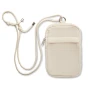 Smartphone-Tasche | Recycelte Baumwolle und rPET | 12x19cm | Verstellbares Lanyard | Tasche auf der Vorderseite