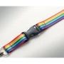 Rainbow lanyard | rPET | Metal hook