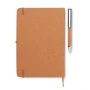 A5 notebook | Recycled leather | 80 sheets | With a pen holder