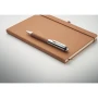 A5 notebook | Recycled leather | 80 sheets | With a pen holder
