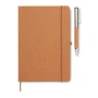 A5 notebook | Recycled leather | 80 sheets | With a pen holder