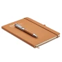 A5 notebook | Recycled leather | 80 sheets | With a pen holder