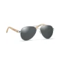 Sunglasses with bamboo arms | Mirrored lenses | Premium
