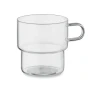 Mug | Verre borosilicate haut | 300ml | Empilable