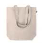 Boodschappentas | Hennep 200 g/m² | Met zijvouw | Lange hengsels