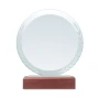 Round award | Beech wood & crystal | Natural look