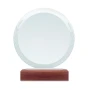Round award | Beech wood & crystal | Natural look