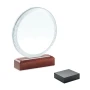 Round award | Beech wood & crystal | Natural look