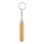 Mini torcia con portachiavi | Bambù | Lampadina LED | Incl. 3 batterie