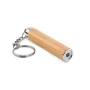 Mini torcia con portachiavi | Bambù | Lampadina LED | Incl. 3 batterie