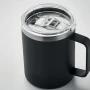 Mug À Double Paroi | Acier Inoxydable | 300 ml | Avec Couvercle Coulissant Pour Boire