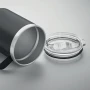 Mug À Double Paroi | Acier Inoxydable | 300 ml | Avec Couvercle Coulissant Pour Boire