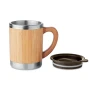 Mug isotherme | Acier inoxydable | 300ml | Avec étui en bambou