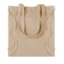 Shopping bag with drawstring | Recycled cotton & recycled polyester 140g/m² | 2 tone | Long handles