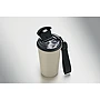 Vaso térmico | Acero inoxidable reciclado | 400 ml | Revestimiento cerámico | Tapa transparente | Correa de RPET