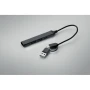 USB hub | Recycled aluminium | 4 ports | 19cm