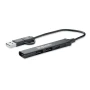 USB hub | Recycled aluminium | 4 ports | 19cm
