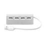 Concentrateur USB | 4 ports | Aluminium