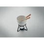 Kleines Fondue-Set für 2 Personen | Keramik | 240ml | Mit 2 Metallgabeln