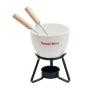 Kleines Fondue-Set für 2 Personen | Keramik | 240ml | Mit 2 Metallgabeln