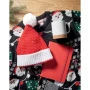 Weihnachtsmütze | Acryl | Gestrickt | Mit Bommel | Festlicher Anlass