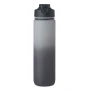 Wasserflasche | rPET | 1L | Mit Strohhalm & motivierenden Zeitmarkierungen