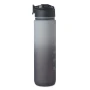 Wasserflasche | rPET | 1L | Mit Strohhalm & motivierenden Zeitmarkierungen