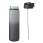 Wasserflasche | rPET | 1L | Mit Strohhalm & motivierenden Zeitmarkierungen