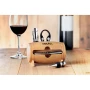 Set à vin 4 pièces | Support en bois | Incl. 4 accessoires