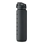 Sports water bottle | Recycled PET | 1 L | Time markings | Flip-top lid