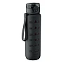 Sports water bottle | Recycled PET | 1 L | Time markings | Flip-top lid