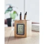 Penholder & LCD Clock | Bamboo | Eco