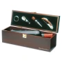 Wijn geschenkdoos | Incl. 4 accessoires | Donker hout