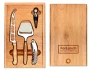 Cheese and wine set | Bamboo | 4 pcs | Perfect gift