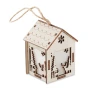 Kerstboom huisje | MDF hout | Lampje | Inclusief batterijen
