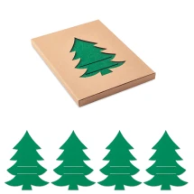 Portaposate | PET riciclato | Forma di albero di Natale | In scatola kraft
