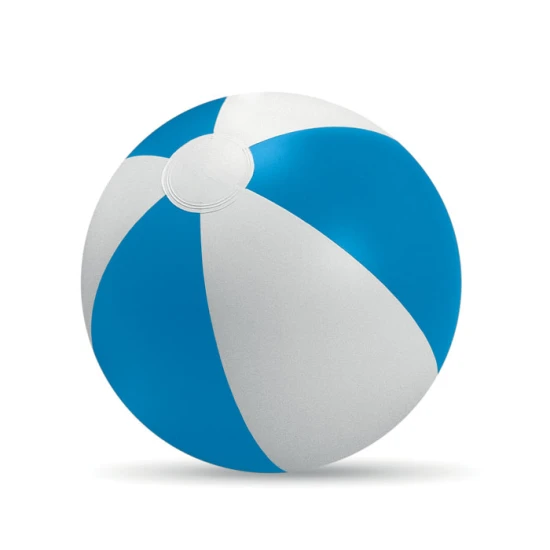 Inflatable beach ball | PVC | 23,5CM | Coloured stripes | Cheap | blue
