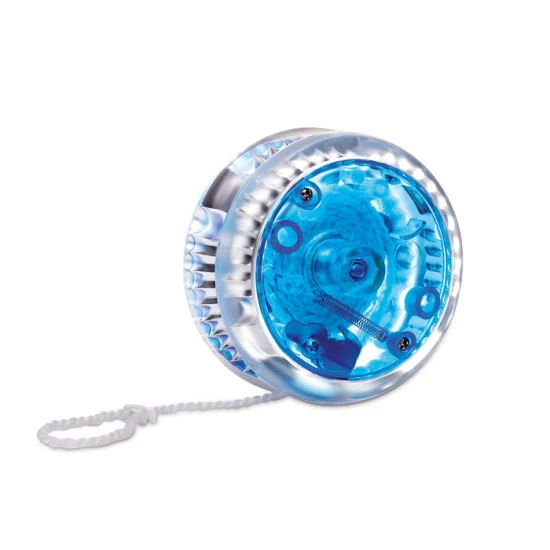 Yoyo | Plastic | Flashing light | Incl. 2 cell batteries | blue