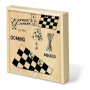 Game box | Wood | Several games | Practical