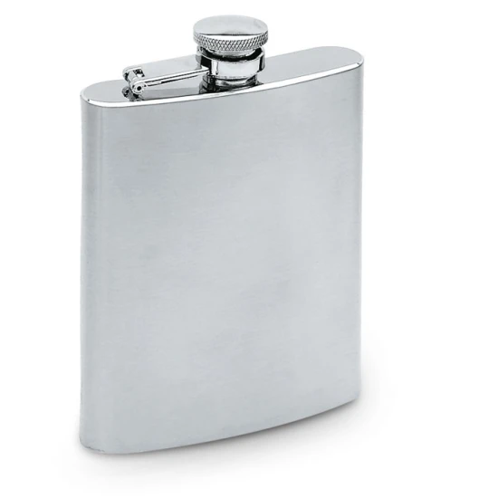 Flask | Stainless steel | 175 ml | Satin finish | matt silver