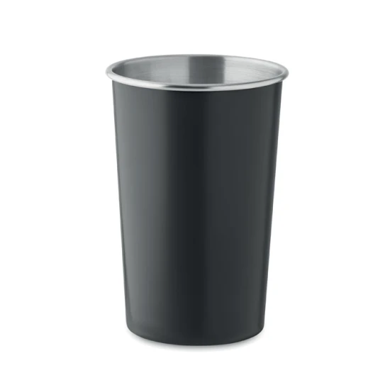 Herbruikbare beker | Gerecycled roestvrij staal | 300 ml | Duurzaam | black