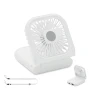 Desk fan | ABS | 16x8x1,5cm | Incl. power bank and adjustable neck strap