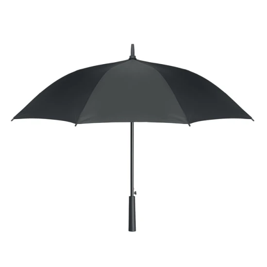 Windproof umbrella | 190T pongee, fiberglass & ABS | 23" | Manual closure | black
