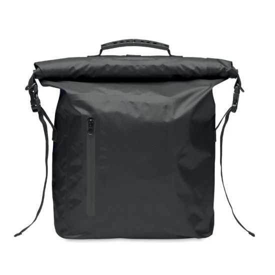 Rolltop backpack | 210D RPET | 30L | 37 x 55 cm | Waterproof | black