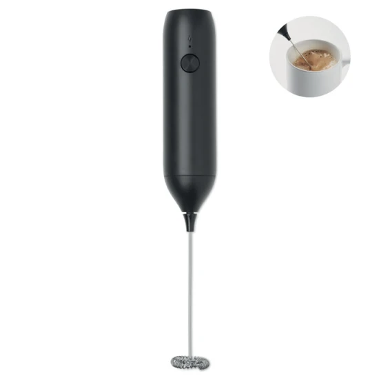 Handheld electric milk frother | ABS | USB-C rechargeable | Matt finish | Black