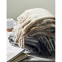 Blanket | rPET | Mohair feel | Hand-rolled fringes | With printable card