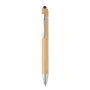 Ballpoint pen | Bamboo | Blue ink | Natural color | Stylus push button
