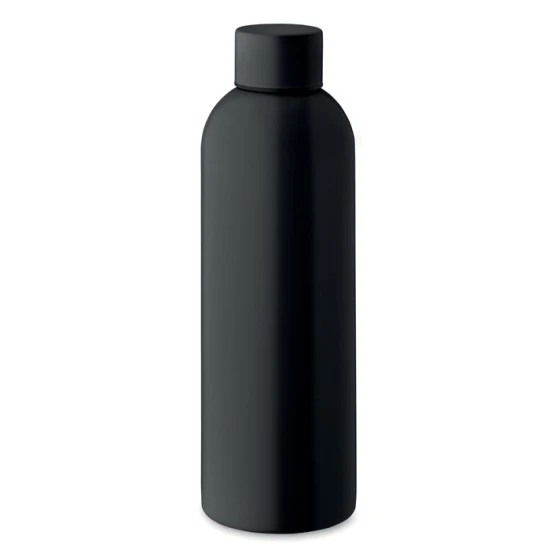 Waterfles | Gerecycled roestvrij staal | 750 ml | Duurzaam | zwart